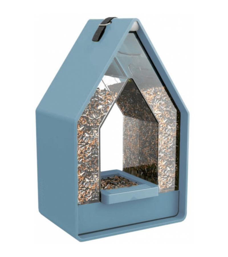 Landhaus Vogelvoederhuisje dispenser - blauw
