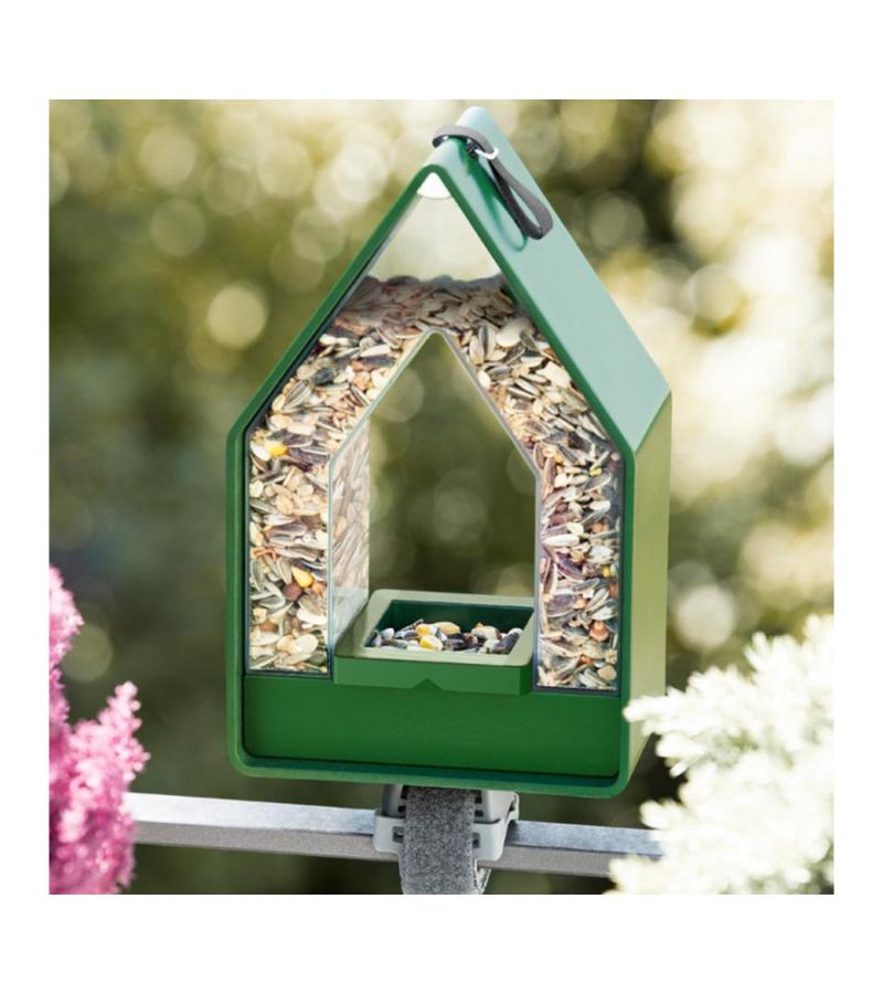 Landhaus Vogelvoederhuisje dispenser - mosgroen