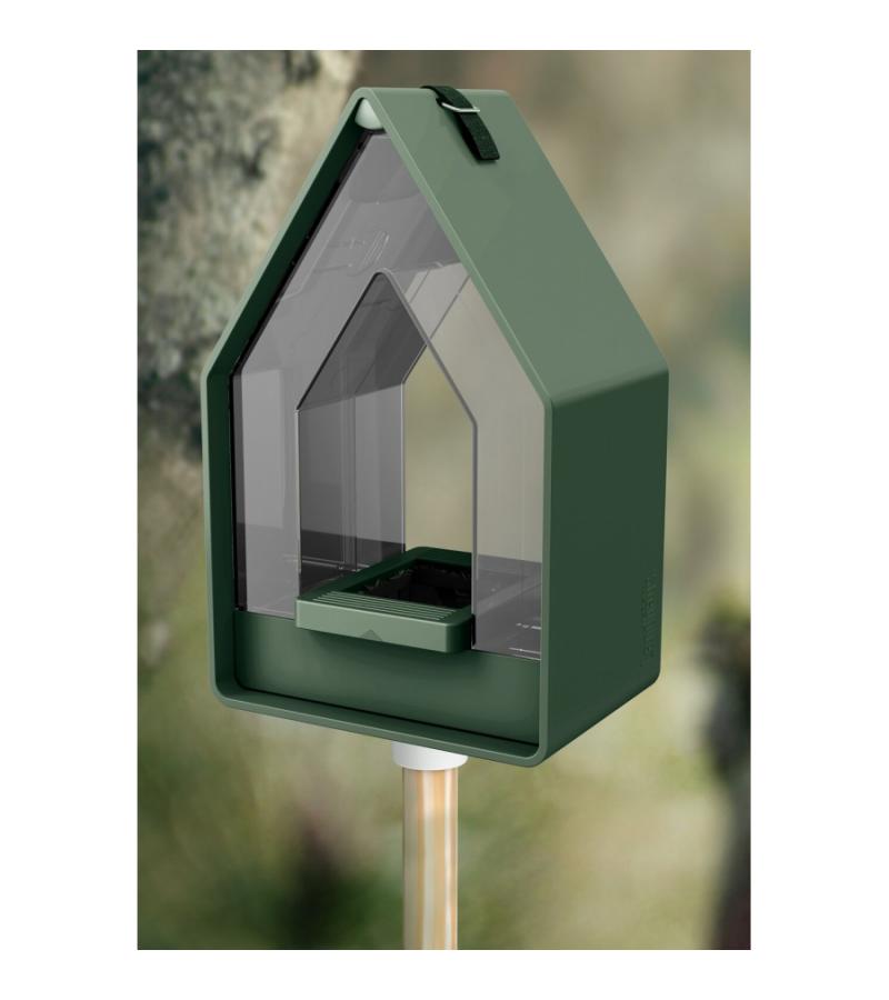 Landhaus Vogelvoederhuisje dispenser - mosgroen