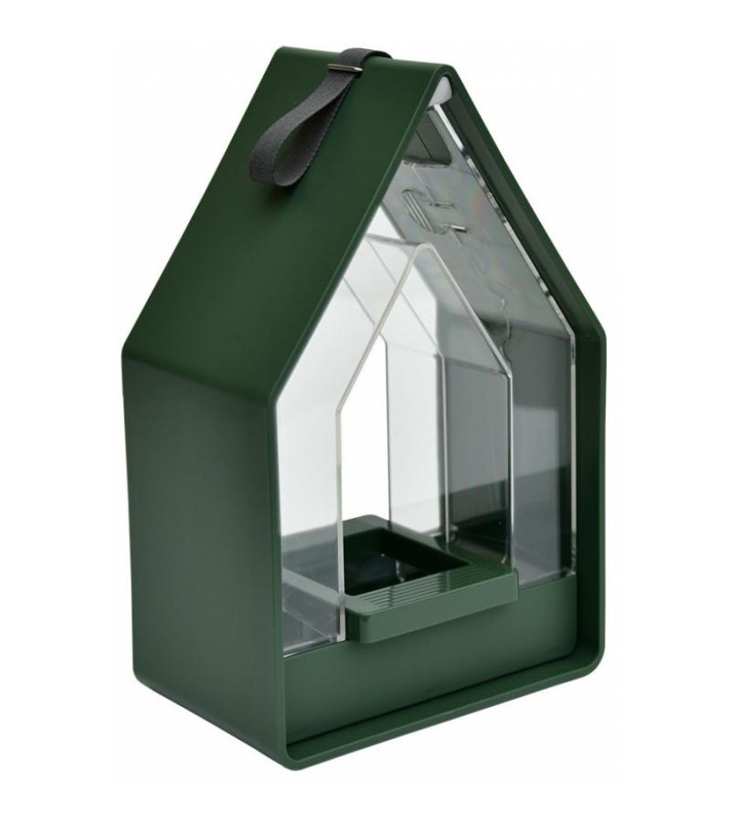 Landhaus Vogelvoederhuisje dispenser - mosgroen