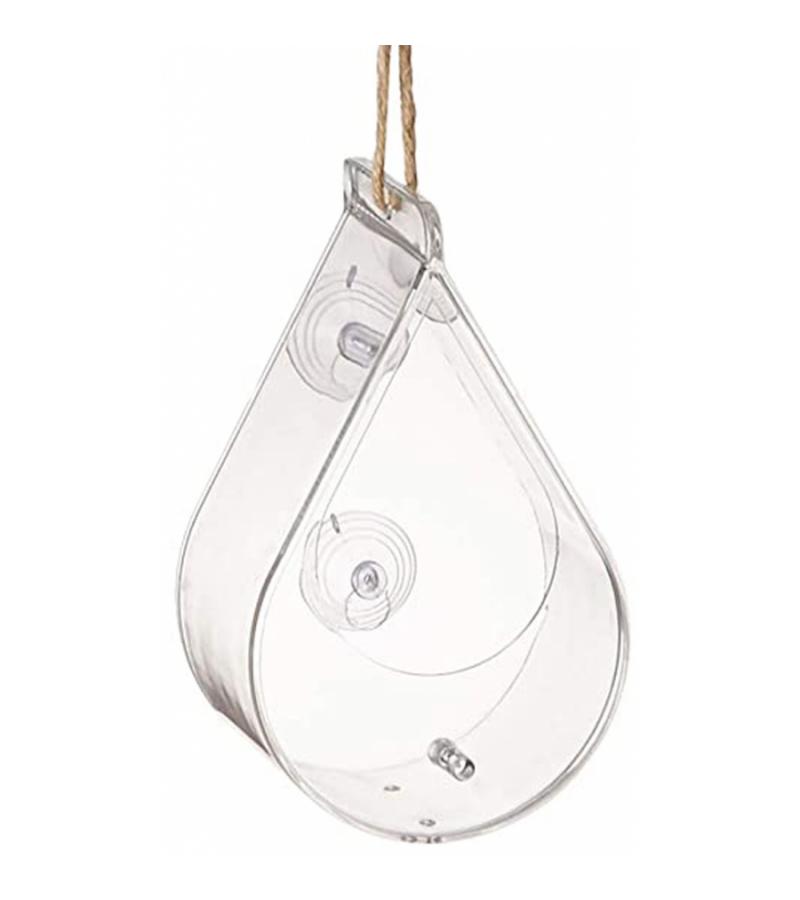 Vogelvoederhuis druppelvorm - perspex