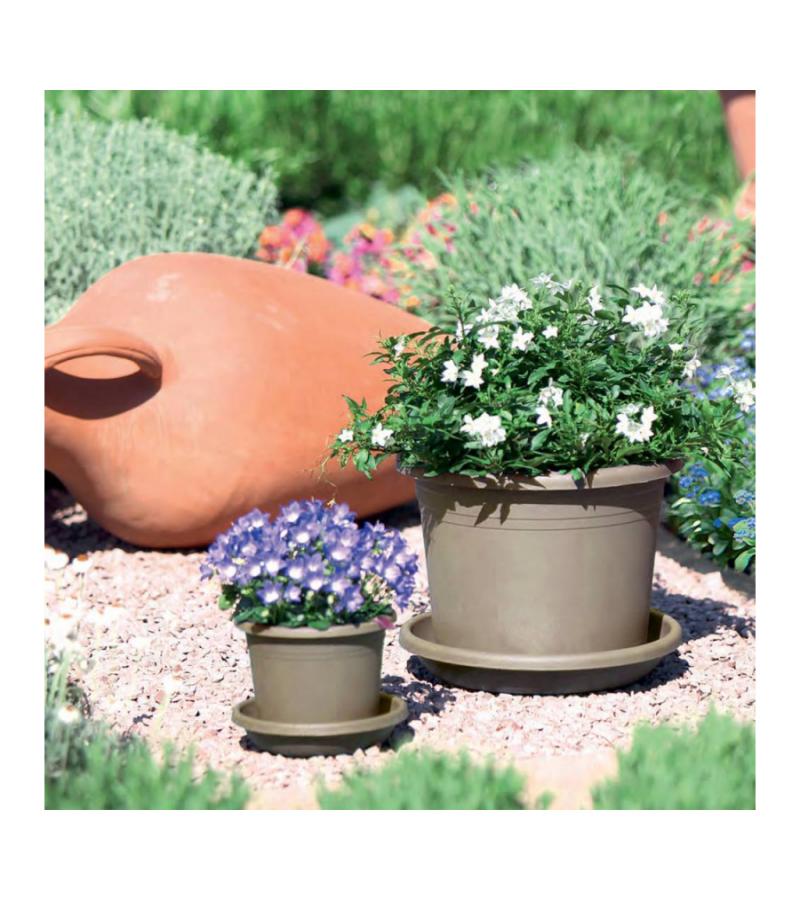 Bloempot Cylindro ø 25 - taupe