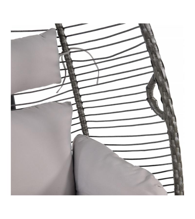 Rope Hangstoel grijs