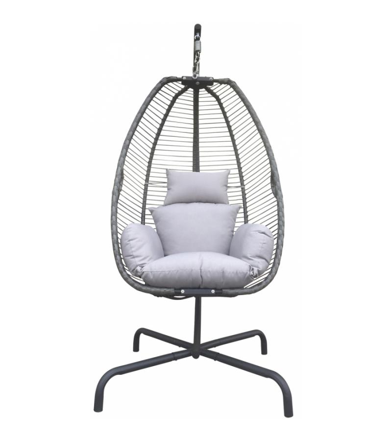 Rope Hangstoel grijs