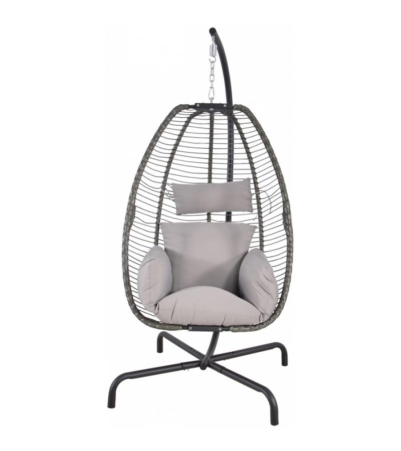 Rope Hangstoel grijs