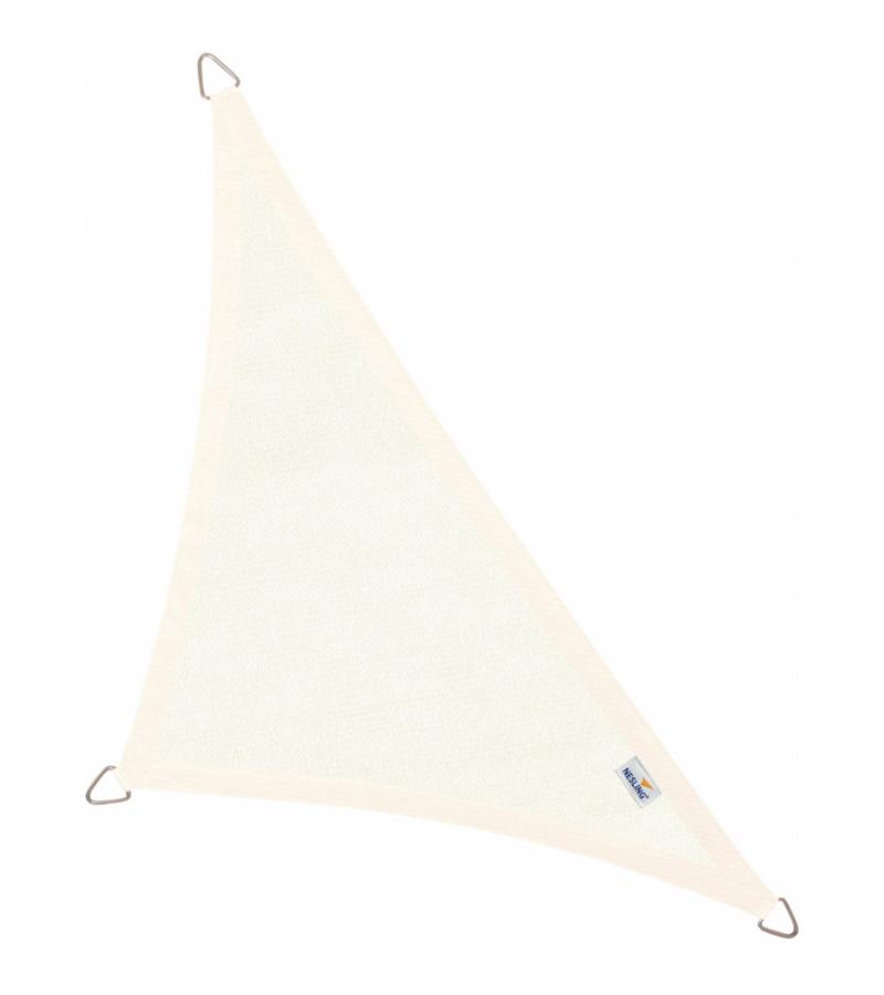 Nesling Coolfit schaduwdoek driehoek 90 graden gebroken wit 5 x 5 x 7.1 meter
