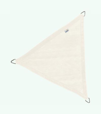 Nesling Coolfit schaduwdoek driehoek gebroken wit 5 x 5 x 5 meter