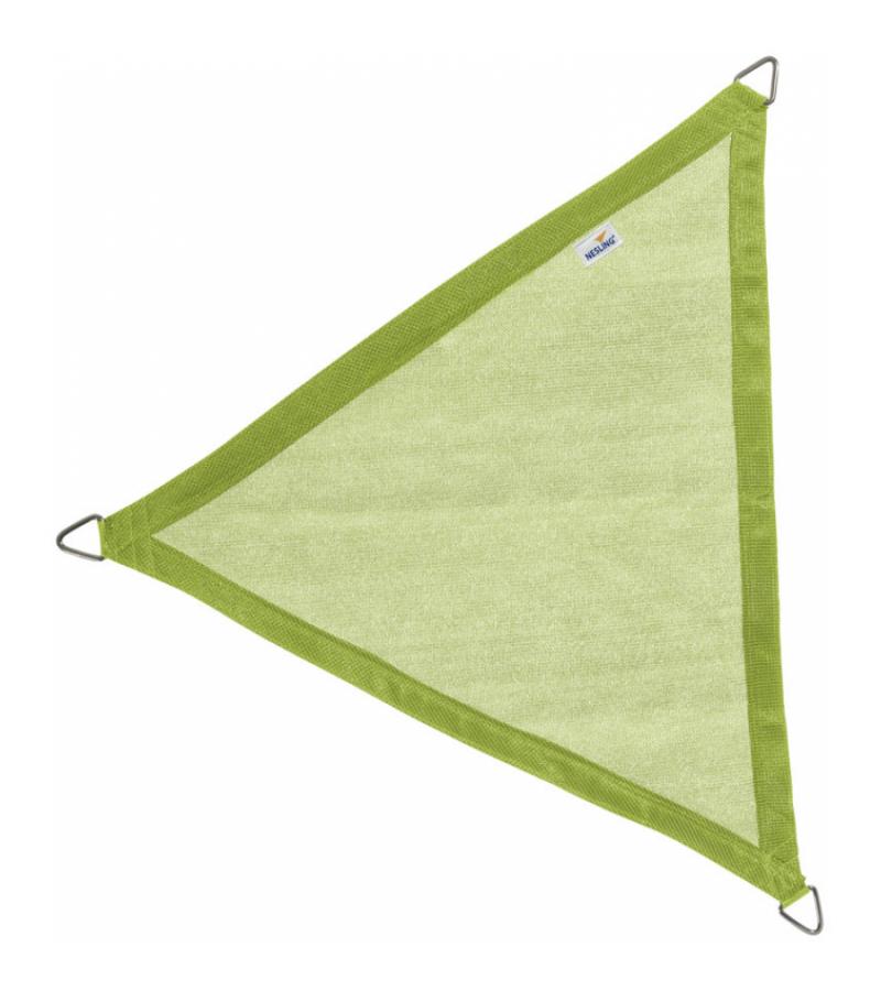 Nesling Coolfit schaduwdoek driehoek lime groen 5 x 5 x 5 meter