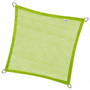 Coolfit schaduwdoek vierkant lime groen - 5.0 x 5.0 meter