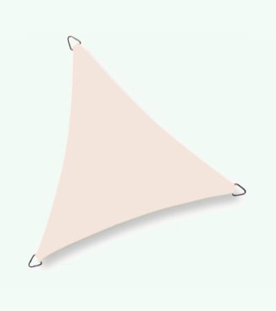 Nesling Dreamsail schaduwdoek driehoek creme 5 x 5 x 5 meter