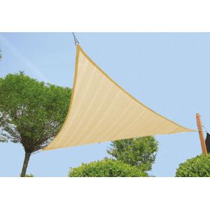 Zonnezeil 3-hoek 4.2x4.2m zandbeige