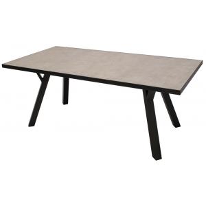 Aluminium tuintafel met keramisch tafelblad 180 x 90 x 72 cm