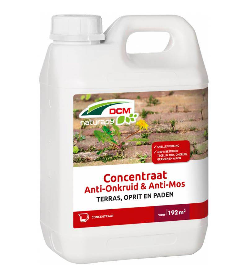 DCM Anti-Onkruid/Mos-Terras&Paden concentraat. 2,5 liter
