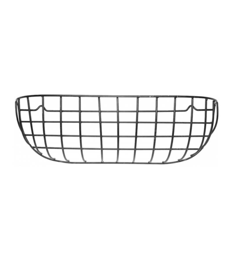Hanging basket hooirek muurmodel zwart metaal - L