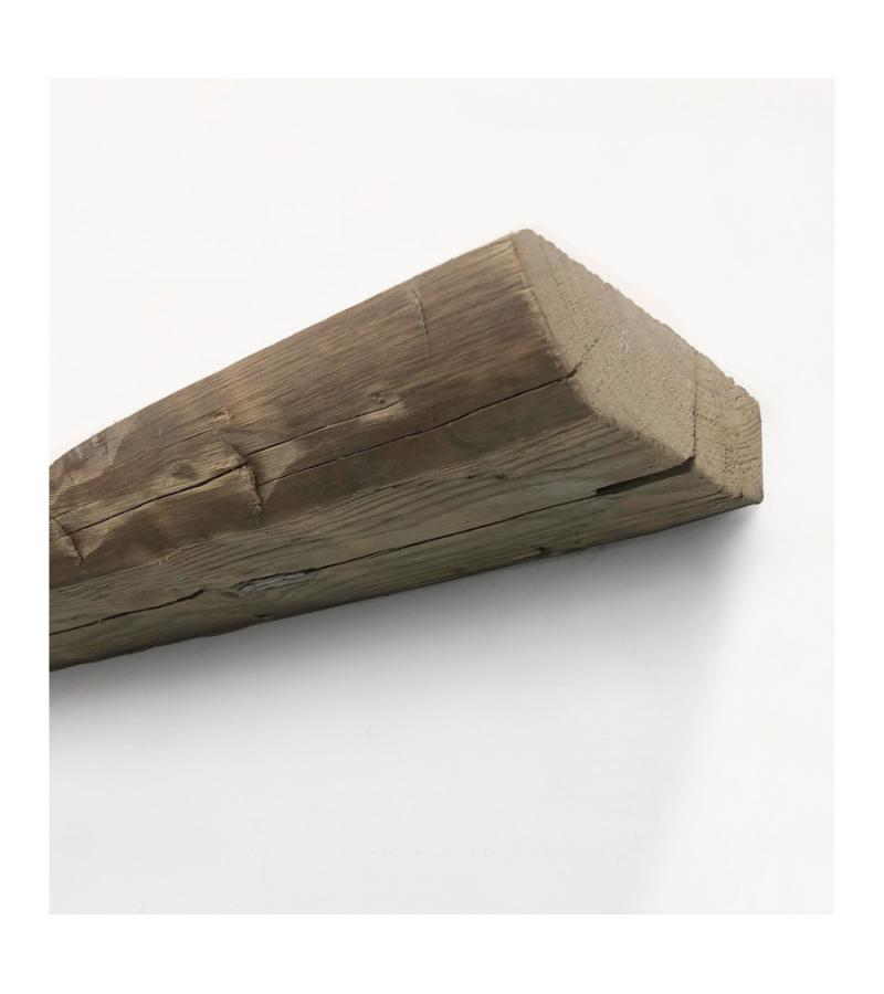 Zwevende barnwood wandplank 150 x 18 cm