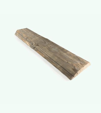 Halfronde Barnwood balk 100 x 24 cm