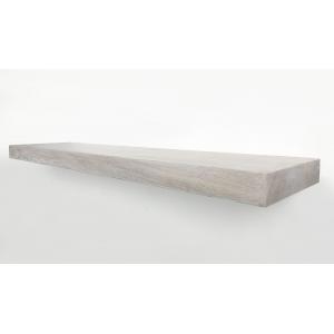 Zwevende wandplank eiken recht natuurlijk wit 20 x 15 cm