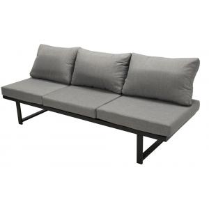 Loungebank tuin aluminium Textiel Grijs 210 cm