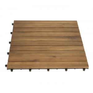 Vlondertegels set van 5 stuks - Acaciahout - Bruin 50 x 50 cm