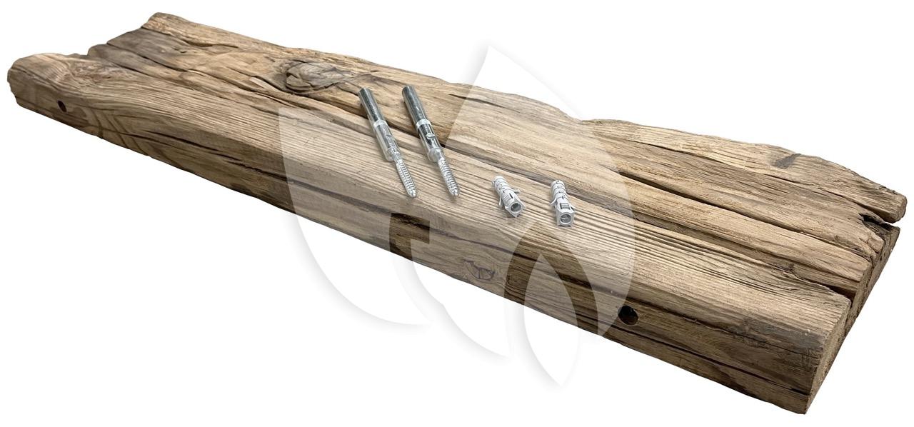 Zwevende suar wandplank 80 x 20 cm