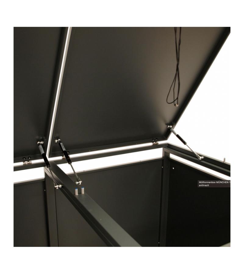 Kliko ombouw - Verzinkt staal - Antraciet voor 4 kliko's