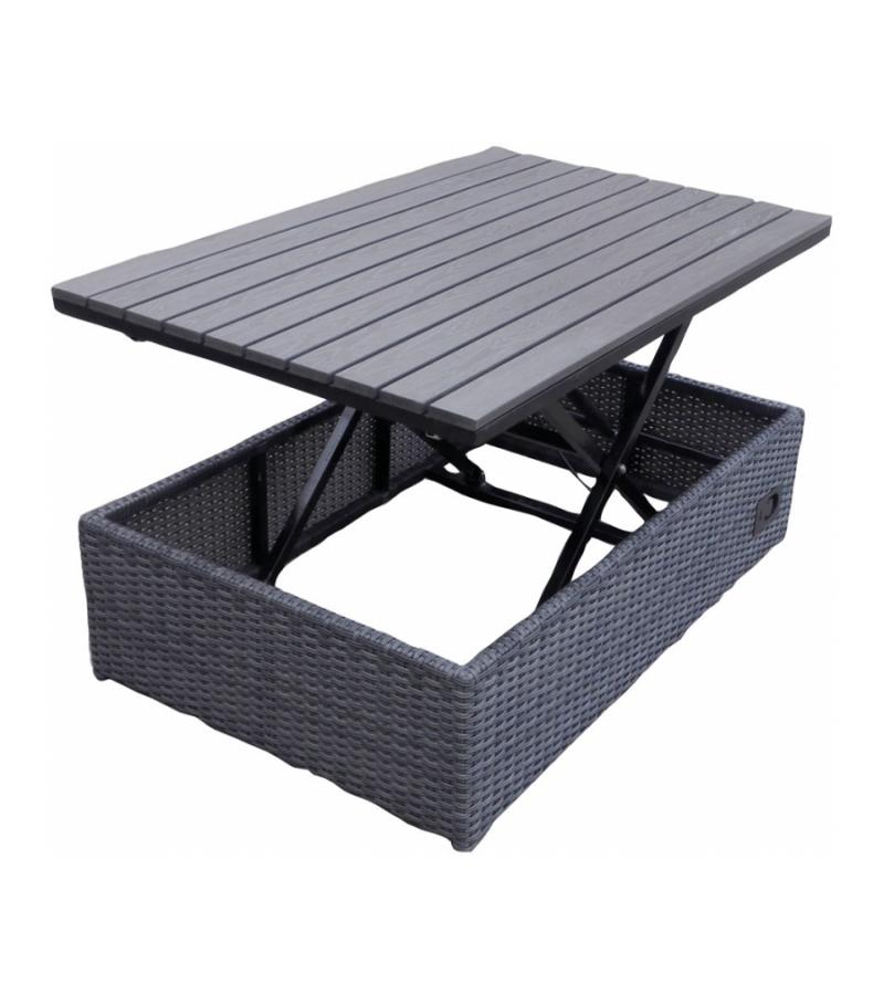 Loungeset Texel met verstelbare tafel