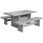 Marseille houten picknicktafel grijs 160 cm