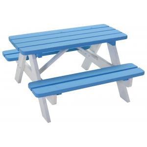 Afbeelding Kinderpicknicktafel Mickey blauw/wit door Tuinexpress.nl