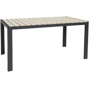 Afbeelding Jersey tuintafel zand 160 cm door Tuinexpress.nl