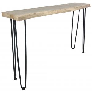 Sidetable Linz 80 x 30 x 75 cm massief eiken