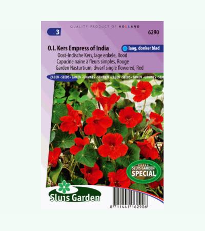 Rode lage enkele Oost-Indische kers bloemzaden – Oost-Indische kers Empress of India
