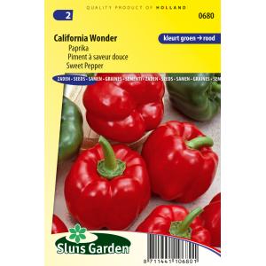 Afbeelding Paprika zaden - California Wonder door Tuinexpress.nl