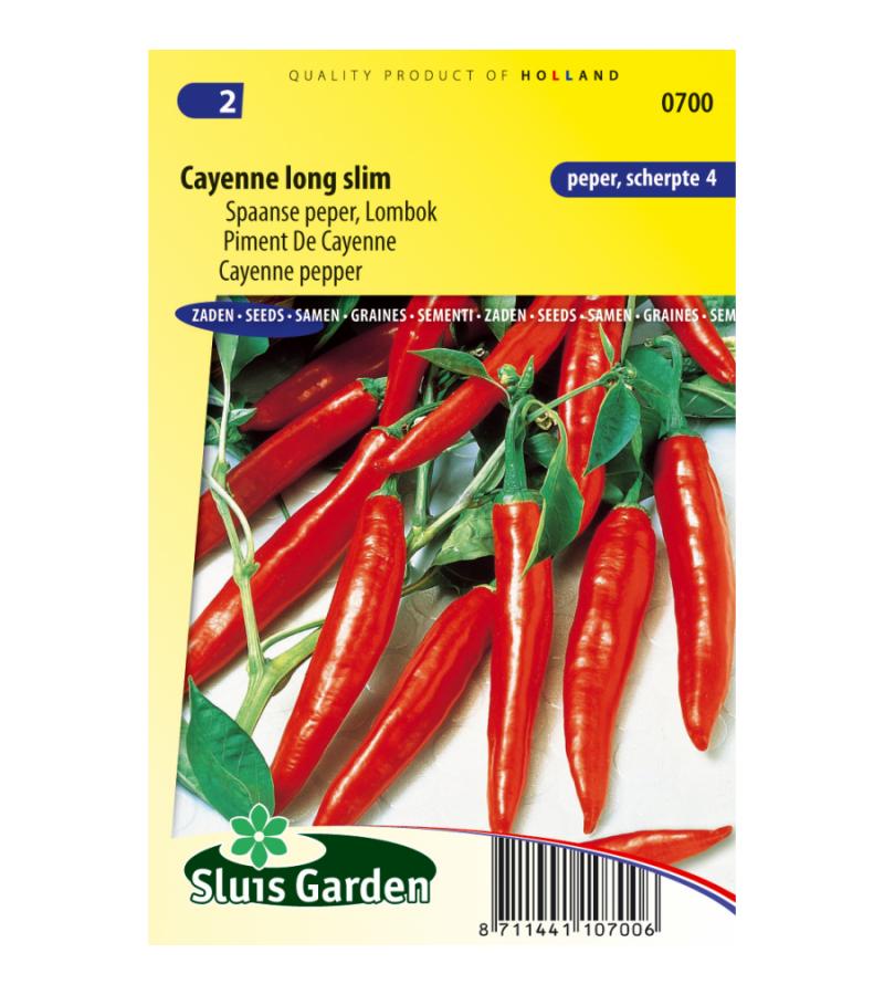 Spaanse peper zaden - Cayenne long slim