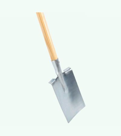 Mini spade 15 cm met houten steel 75 cm