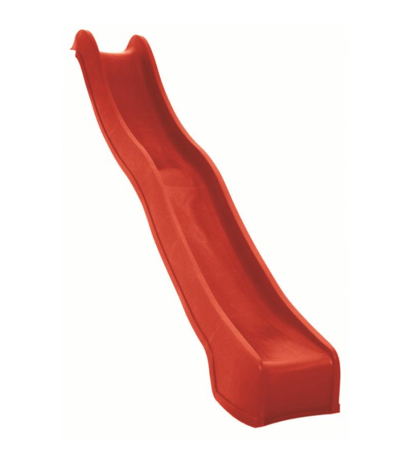 Kunststof glijbaan 300cm rood - geschikt voor platformhoogte 130-160cm 