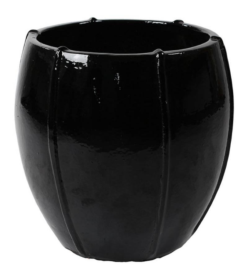 Moda pot bloempot 43x43x43 cm zwart