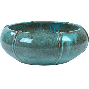 Afbeelding Moda bowl bloempot 55x55x22 cm blauw door Tuinexpress.nl