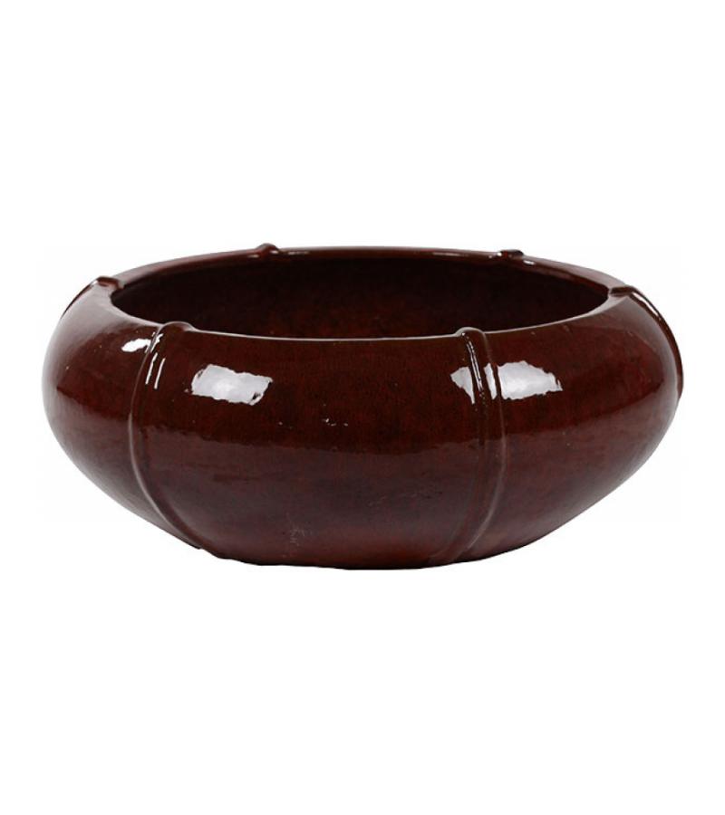 Moda bowl bloempot 55x55x22 cm rood