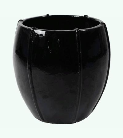 Moda pot bloempot 55x55x55 cm zwart