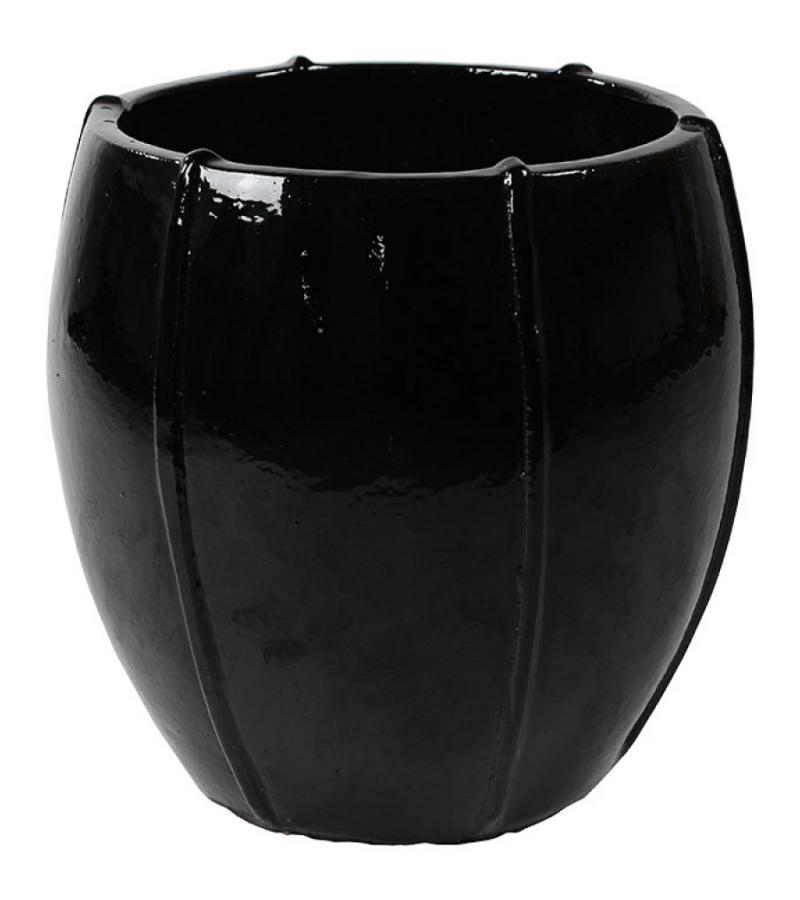 Moda pot bloempot 55x55x55 cm zwart