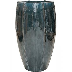 Dagaanbieding - Moda pot high bloempot 43x43x74 cm oceaanblauw dagelijkse koopjes