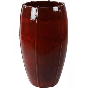 Dagaanbieding - Moda pot high bloempot 43x43x74 cm rood dagelijkse aanbiedingen