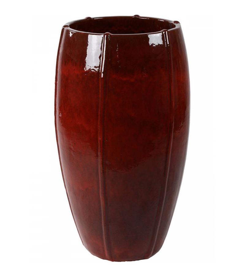 Moda pot high bloempot 43x43x74 cm rood