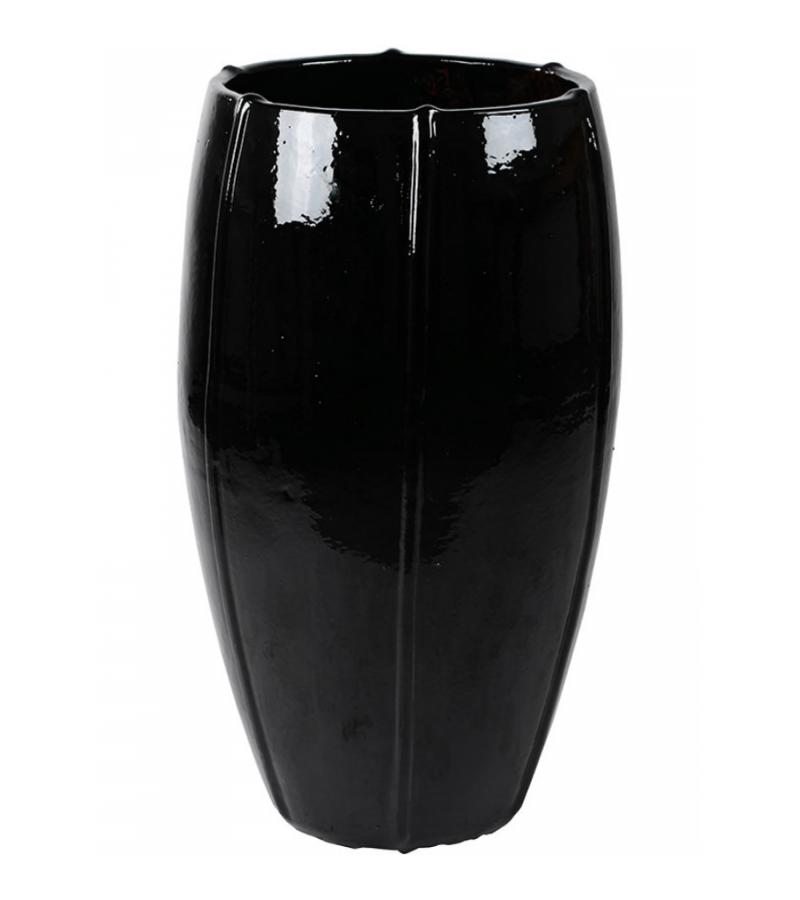 Moda pot high bloempot 43x43x74 cm zwart