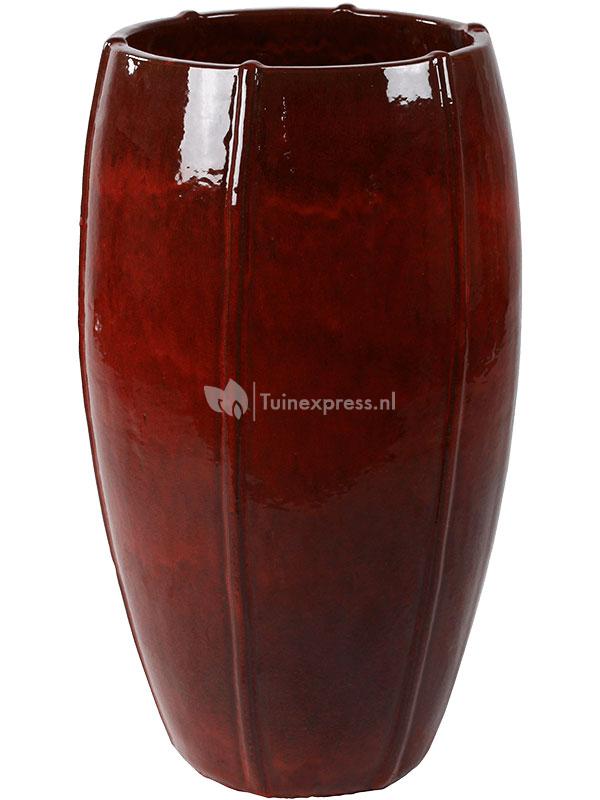 Ter Steege Moda pot high bloempot 53x53x92 cm rood |