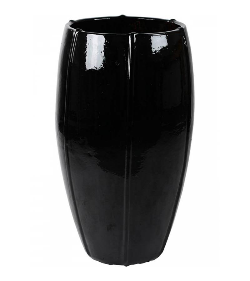 Moda pot high bloempot 53x53x92 cm zwart