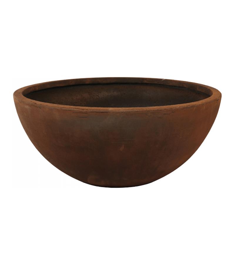 Ter Steege Static bloempot Bowl 64x27 cm roest