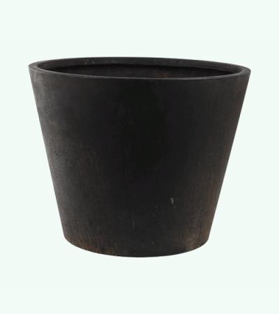 Ter Steege Unique bloempot Conic 56x43 cm zwart