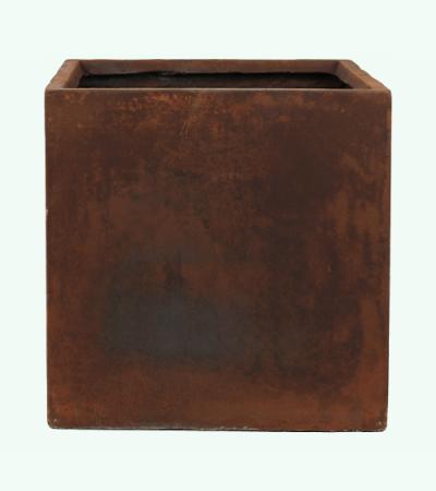 Ter Steege Static Cube vierkante plantenbak 43x43x43 cm roest
