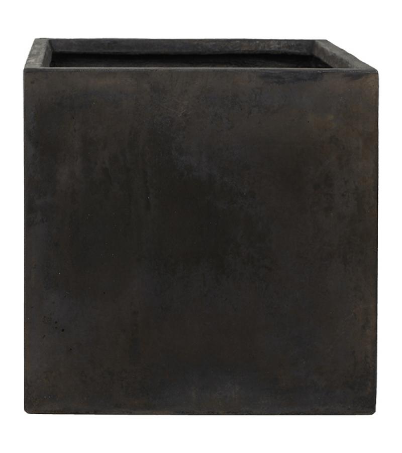 Ter Steege Static Cube vierkante plantenbak 43x43x43 cm zwart
